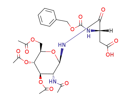 4-[[3-Acetamido-4,5-diacetyloxy-6-(acetyloxymethyl)oxan-2-yl]amino]-4-oxo-3-(phenylmethoxycarbonylamino)butanoic acid