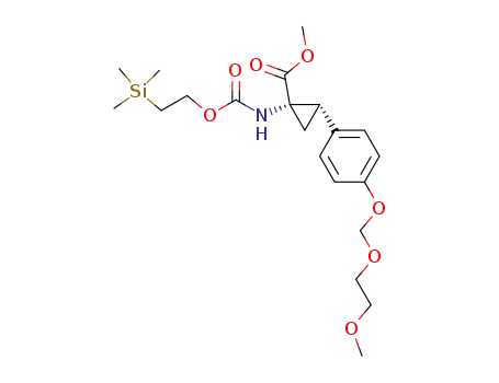 N-<<2-(trimethylsilyl)ethoxy>carbonyl>-O-<(2-methoxyethoxy)methyl>-(Z)-2,3-methanotyrosine methyl ester