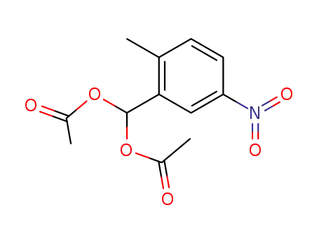Molecular Structure of 72005-83-5 ([acetoxy-(2-methyl-5-nitrophenyl)methyl] acetate)