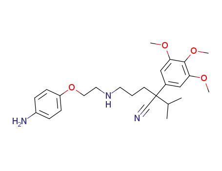 5-[2-(4-Amino-phenoxy)-ethylamino]-2-isopropyl-2-(3,4,5-trimethoxy-phenyl)-pentanenitrile