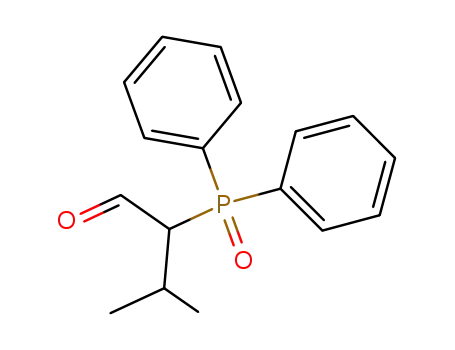 Molecular Structure of 85464-10-4 (Butanal, 2-(diphenylphosphinyl)-3-methyl-)