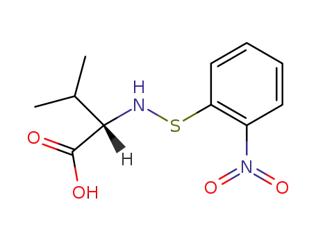 Molecular Structure of 7685-71-4 (L-Valine, N-[(2-nitrophenyl)thio]-)