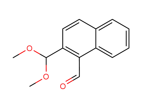 Molecular Structure of 103668-60-6 (2-(dimethoxymethyl)-1-naphthaldehyde)