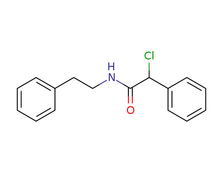 Molecular Structure of 88426-76-0 (Benzeneacetamide, a-chloro-N-(2-phenylethyl)-)