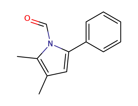 Molecular Structure of 106895-39-0 (1-formyl-2,3-dimethyl-5-phenylpyrrole)