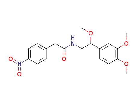 N-<2-methoxy-2-(3,4-dimethoxyphenyl)ethyl>-4-nitrobenzeneacetamide