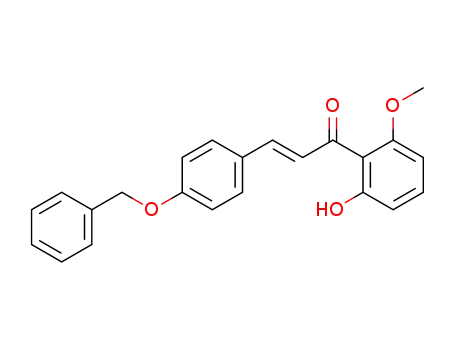 Molecular Structure of 111391-33-4 (4-benzyloxy-2'-hydroxy-6'-methoxy-<i>trans</i>-chalcone)