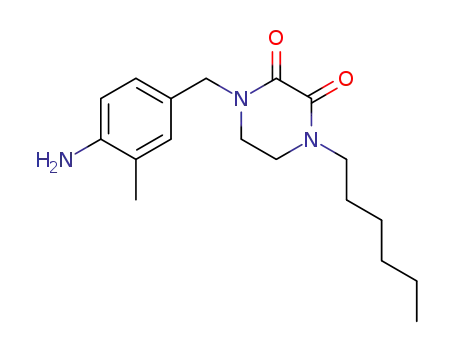 2,3-Piperazinedione, 1-[(4-amino-3-methylphenyl)methyl]-4-hexyl-