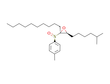 (2R,3S)-2-Decyl-3-(5-methyl-hexyl)-2-((R)-toluene-4-sulfinyl)-oxirane