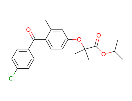 Propanoicacid, 2-[4-(4-chlorobenzoyl)-3-methylphenoxy]-2-methyl-, 1-methylethyl ester