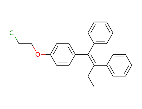 Molecular Structure of 97818-84-3 (Benzene, 1-(2-chloroethoxy)-4-(1,2-diphenyl-1-butenyl)-, (E)-)
