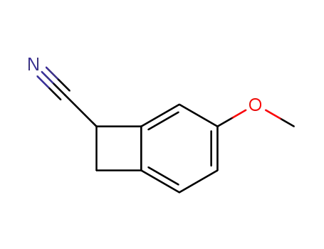 Molecular Structure of 1199-31-1 (Bicyclo[4.2.0]octa-1,3,5-triene-7-carbonitrile, 4-methoxy-)