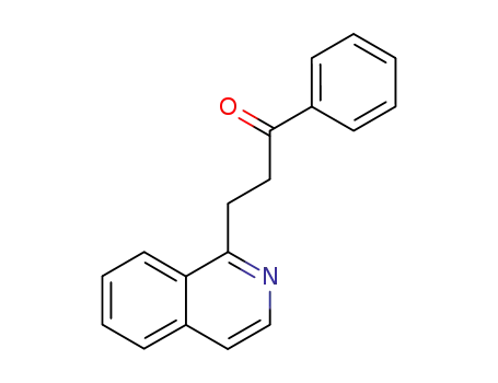 Molecular Structure of 10293-89-7 (3-(isoquinolin-1-yl)-1-phenylpropan-1-one)