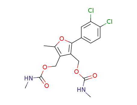 [2-(3,4-dichlorophenyl)-5-methylfuran-3,4-diyl]dimethanediyl bis(methylcarbamate)
