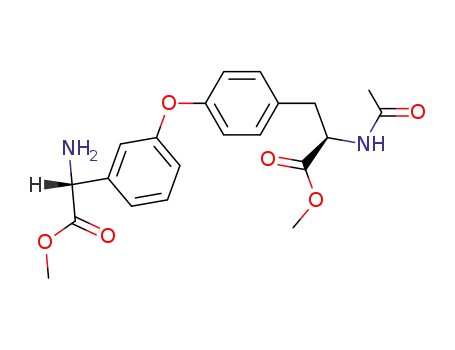 (R)-2-Acetylamino-3-{4-[3-((R)-amino-methoxycarbonyl-methyl)-phenoxy]-phenyl}-propionic acid methyl ester