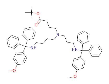 N<sup>1</sup>,N<sup>8</sup>-Bis(p-methoxytrityl) N<sup>4</sup>-(tert-butyloxycarbonylpropyl) spermidine