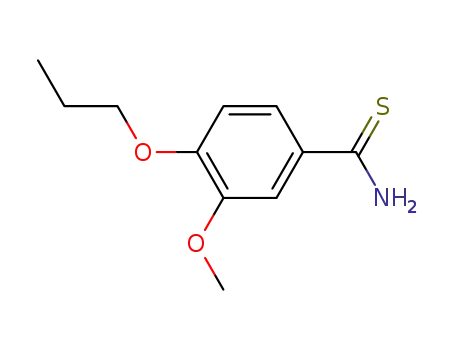 Molecular Structure of 60758-97-6 (Benzenecarbothioamide, 3-methoxy-4-propoxy-)