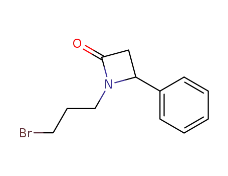 Molecular Structure of 154218-88-9 (N-(3-bromopropyl)-4-phenylazetidin-2-one)