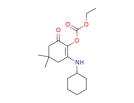 2-(Ethoxycarbonyloxy)-3-cyclohexylamino-5,5-dimethyl-2-cyclohexen-1-on