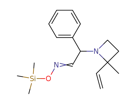 1-Azetidineacetaldehyde, 2-ethenyl-2-methyl-a-phenyl-,
O-(trimethylsilyl)oxime