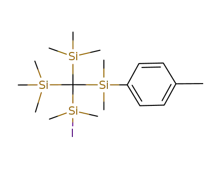1-{[(Iodo-dimethyl-silanyl)-bis-trimethylsilanyl-methyl]-dimethyl-silanyl}-4-methyl-benzene