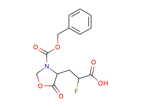 4-(N-Cbz-D,L-erythro,threo-5-oxo-4-oxazolidinyl)-2-fluoropropionic acid