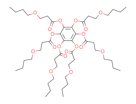 Molecular Structure of 108345-39-7 (hexakis<(4-oxaoctanoyl)oxy>benzene)