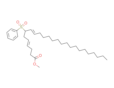 (4E,8E)-7-Benzenesulfonyl-pentacosa-4,8-dienoic acid methyl ester