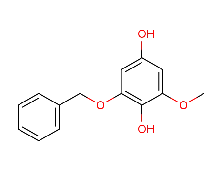 1,4-Benzenediol, 2-methoxy-6-(phenylmethoxy)-