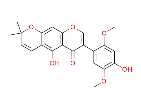 5-Hydroxy-7-(4-hydroxy-2,5-dimethoxyphenyl)-2,2-dimethyl-2H,6H-benzo[1,2-b:5,4-b']dipyran-6-one