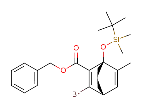 Bicyclo[2.2.2]octa-2,5-diene-2-carboxylic acid,
3-bromo-1-[[(1,1-dimethylethyl)dimethylsilyl]oxy]-6-methyl-, phenylmethyl
ester