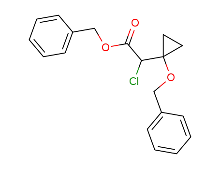 benzyl 2-<1-(benzyloxy)cyclopropyl>-2-chloroacetate