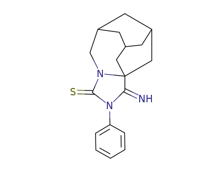 4-Imino-5-phenyl-5,7-diazatetracyclo<7.3.1.1<sup>3,11</sup>.0<sup>3,7</sup>>tetradecan-6-thione