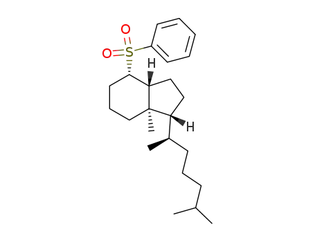 (+)-<1R,2'R,5S,6R,9R>-1-methyl-9-(6-methylhept-2-yl)-5-(phenylsulfonyl)bicyclo<4.3.0>nonane