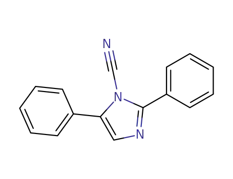 Molecular Structure of 76849-21-3 (1H-Imidazole-1-carbonitrile, 2,5-diphenyl-)