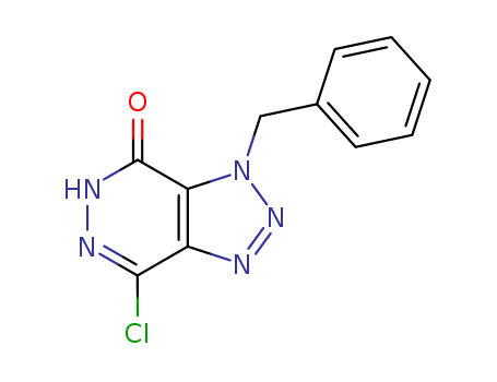 Molecular Structure of 156361-41-0 (4H-1,2,3-Triazolo[4,5-d]pyridazin-4-one,
7-chloro-3,5-dihydro-3-(phenylmethyl)-)