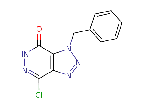 Molecular Structure of 156361-41-0 (4H-1,2,3-Triazolo[4,5-d]pyridazin-4-one,
7-chloro-3,5-dihydro-3-(phenylmethyl)-)