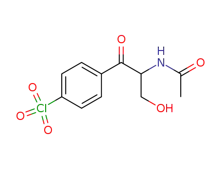 Molecular Structure of 70487-33-1 (p-Perchloryl-α-acetamino-β-hydroxypropiophenon)