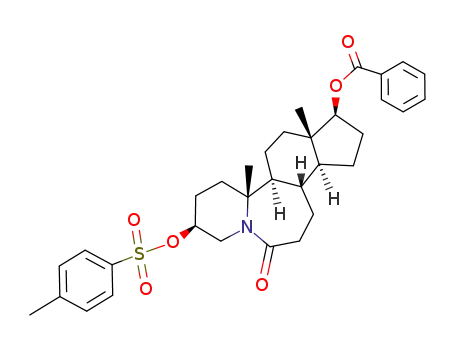 Benzoic acid (1S,3aS,3bS,8S,10aR,10bS,12aS)-10a,12a-dimethyl-6-oxo-8-(toluene-4-sulfonyloxy)-hexadecahydro-6a-aza-benzo[3,4]cyclohepta[1,2-e]inden-1-yl ester