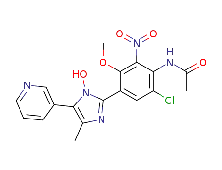 N-[6-Chloro-4-(1-hydroxy-4-methyl-5-pyridin-3-yl-1H-imidazol-2-yl)-3-methoxy-2-nitro-phenyl]-acetamide