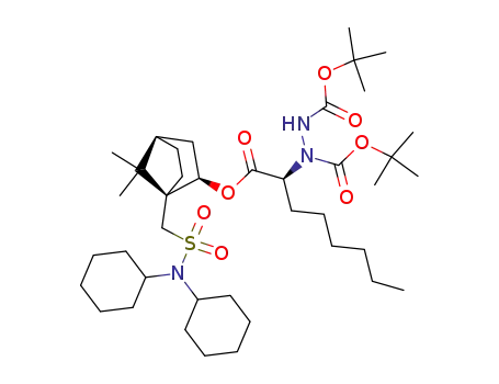 <(1S,2R)-10-(N,N-dicyclohexylaminosulfonyl)born-2-yl> <(2S)-2-(N,N'-di-tert-butoxycarbonyl)>hydrazinooctanoate