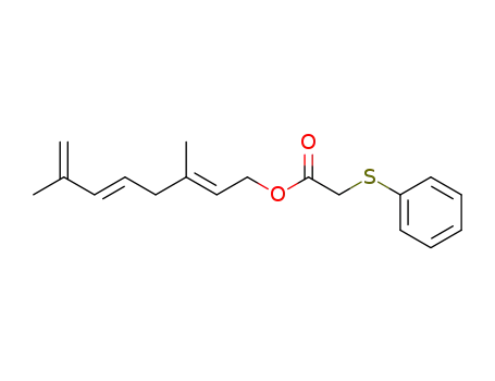 Acetic acid, (phenylthio)-, 3,7-dimethyl-2,5,7-octatrienyl ester, (E,E)-