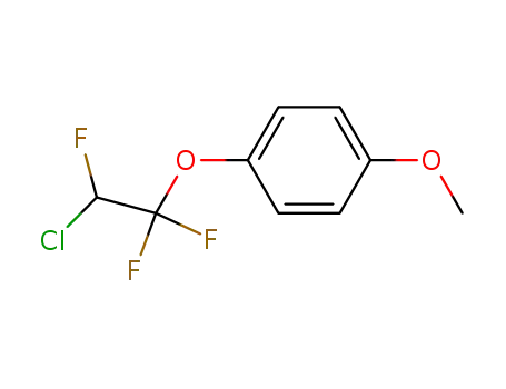 Molecular Structure of 97675-21-3 (1-(2-chloro-1,1,2-trifluoroethoxy)-4-methoxybenzene)