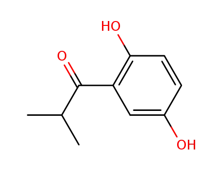 Molecular Structure of 112450-27-8 (1-Propanone, 1-(2,5-dihydroxyphenyl)-2-methyl-)