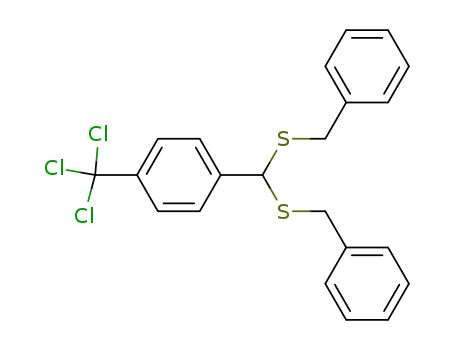 1-[Bis(benzylsulfanyl)methyl]-4-(trichloromethyl)benzene