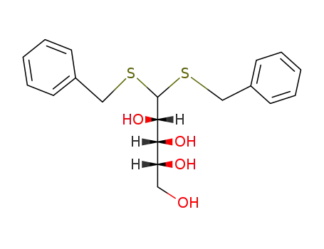 Molecular Structure of 34685-26-2 (L-(+)-arabinose dibenzyl thioacetal)