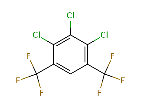 Molecular Structure of 327-72-0 (4,5,6-trichloro-1,3-bis(trifluoromethyl)benzene)