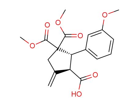 (2S,3R)-2-(3-Methoxy-phenyl)-4-methylene-cyclopentane-1,1,3-tricarboxylic acid dimethyl ester