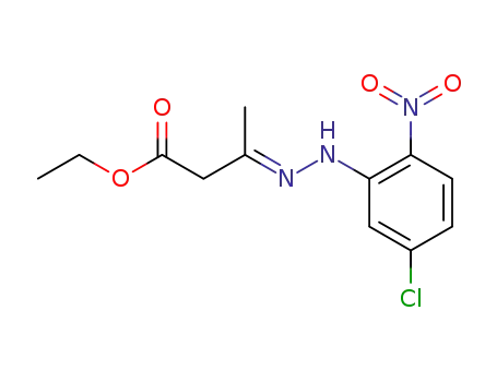 Butanoic acid, 3-[(5-chloro-2-nitrophenyl)hydrazono]-, ethyl ester