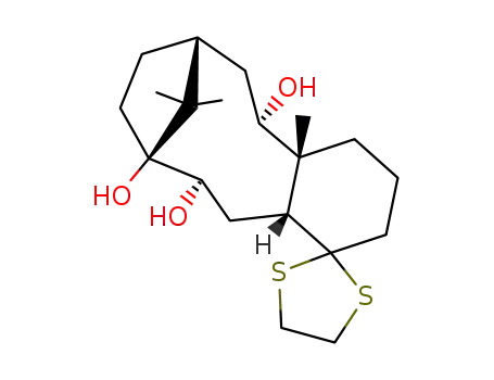 (4'aR,5'S,7'R,10'S,11'S,12'aR)-decahydro-4'a,13',13'-trimethylspiro<1,3-dithiolane-2,1'(2'H)-<7,10>methanobenzocyclodecene>-5',10',11'(5'H)-triol